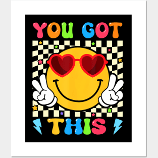 Groovy You Got This Motivational Testing Day Teacher Kids Posters and Art